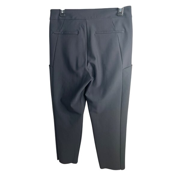 Athleta Stellar Straight Crop Pants Womens Black Stretch Size 8 - Picture 4 of 13